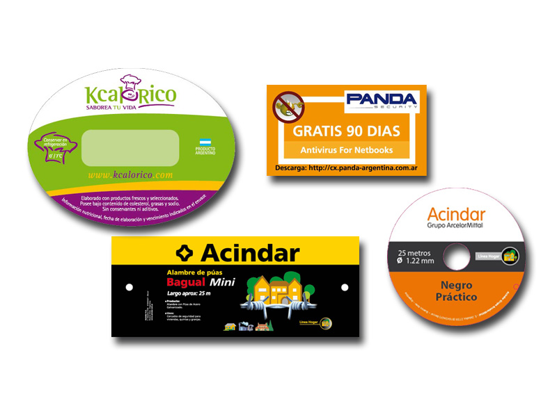 Etiquetas troqueladas